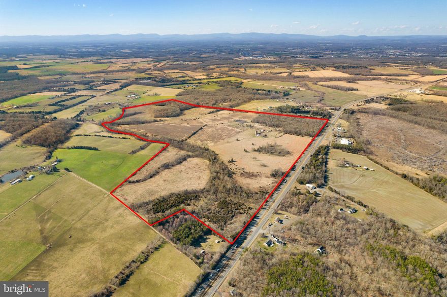 Opportunity to purchase 250 acres of land zoned RA with direct access and road frontage on Route 17/Marsh Rd in Bealeton!  The parcel is former farmland with a mix of mostly open space, a few treed areas, and a pond, and is bordered partially by a pastoral tree-lined creek.  The existing gravel driveway leads to a slightly raised area that overlooks gently sloping acreage for magnificent views all around.  There are several old farm buildings and a home that may be torn down during development.  This property is directly across Marsh Rd from the CFC Farm & Home Center.  Located in Fauquier County, Bealeton is a vibrant suburb of Washington DC that provides a unique blend of agricultural, commercial, and residential developments.  This peaceful north-central Virginia town allows easy access to Fredericksburg, Warrenton, Manassas, and Gainesville through I-66 and I-95 via Routes 29, 28, or 17, making it an ideal location for the proposed expansive community development. This sale is subject to the approval of the US Bankruptcy Court.
