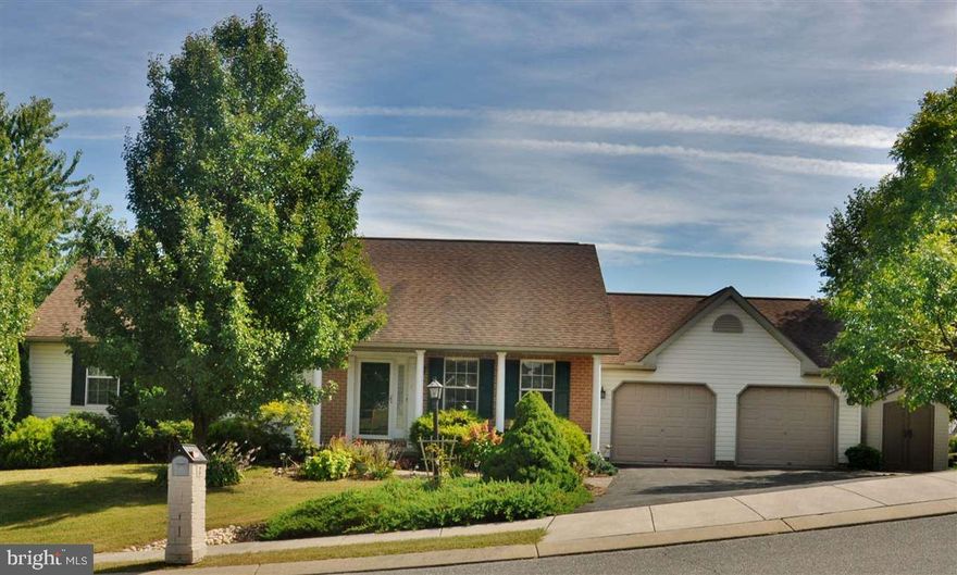 Meticulously maintained rancher situated just over the Mason-Dixon Line in PA!   Upgrades include granite kitchen counters, crown molding, updating lighting, tankless water heater, sub-zero refrigerator, beautiful wood floors, 3 sheds, custom drapes/blinds, built-in fire pit, professional landscaping, lighted flag pole, two heating systems and so much more! Walk to the park!  This is a must see for those looking for a solid, move-in ready home!