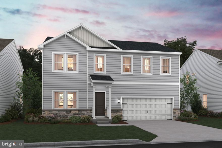 Under Construction – ESTIMATED OCTOBER/NOVEMBER MOVE IN!  Fall in love with the Water Lily, a stunning 5-bedroom, 4-bath home with a partially finished rec room and full bath in the basement!  This home is designed with modern elegance, comfort, and functionality in mind.  The main level features an open flexible living space perfect for additional living space or work-from-home needs. Enjoy an open-concept kitchen complete with a center island that flows seamlessly into the dining area and spacious family room, ideal for everyday living and entertaining.  Additionally, you will find an extra bedroom and full bath on the main level, ideal for guests, in-laws, or private office! The upstairs includes a central loft area, 3 secondary bedrooms, laundry room and spacious Primary Bedroom.  This home also features our designer curated Farmhouse Look which includes 42” staggered upper cabinets and floating shelves, adding a sense of charm and providing a unique space to display your favorite decor or dinnerware. A Farmhouse white apron front sink completes the modern Farmhouse Look along with sleek seamless Quartz kitchen countertops and stainless-steel appliances. Vintage inspired lighting, rustic main level flooring, and farmhouse finishes complete the Farmhouse charm throughout the home. The Water Lily at Huntwell West is conveniently located within minutes from shopping, dining, and outdoor adventures. Explore nearby gems like Historic Harpers Ferry, Historic Shepherdstown and Downtown Charles Town, just minutes from Hollywood Casino at Charles Town Races. Enjoy close proximity to commuter routes to Washington, D.C., Frederick, MD, and Northern Virginia. Call today to schedule your private tour! Ask about our closing costs assistance with KHovnanian American Mortgage. **Photos are of a decorated Water Lily Model Home and similar home/features and may not reflect current home finishes. Pricing, options, and promotions are subject to change without notice.