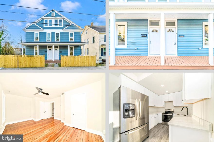 Welcome home to 6 & 8 E B Street! This incredible fully renovated duplex offers two 4 bedroom 1 1/2 bathroom homes! Each portion of the home offers a similar layout. The main level features a living room, dining room, gorgeous kitchen with eat-in breakfast nook, and a half bath. The first upper level offers 3 bedrooms and a full hall bath. The second upper level offers a spacious 4th bedroom. Then the lower level offers a rec room and laundry. Beyond all of the stunning cosmetic upgrades you can see, the property also has all new plumbing, electrical, a brand new roof and HVAC units. Both homes are truly turnkey and individually metered for utilities. Don't miss your chance at this amazing opportunity!