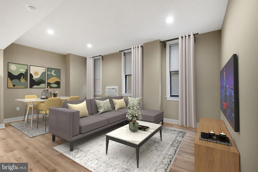 Welcome to The Midtown, a HISTORIC BUILDING that blends timeless charm with modern living. This spacious, light-filled one-bedroom apartment offers an INCREDIBLE VALUE in a prime location. The building features bright, generously sized apartments with HUGE WINDOWS that flood the space with natural light, showcasing breathtaking views of the city. You'll also find plentiful closet space, remodeled kitchens with modern appliances (certain units), and stunning HARDWOOD FLOORING throughout. There are various layouts and some apartments are equipped with bay windows, adding to the character and appeal, while the all-tile bathroom provides a sleek and stylish touch. Plus, hot water is included in the rent for added convenience.
Convenience is a key feature of this building, with an electronic entry system, ON-SITE LAUNDRY FACILITIES, and an online resident portal for easy rent payments and work order submissions. The building is PET-FRIENDLY, making it a great option for animal lovers. The location is also ideal for students and professionals, as it is CLOSE TO MAJOR UNIVERSITIES like Drexel University, the University of Pennsylvania, Thomas Jefferson University, Temple University, and the University of the Arts.
Living in Midtown Philadelphia means enjoying a vibrant and exciting lifestyle. Known for its renowned restaurants, bustling nightlife, and cultural hotspots, this area offers everything you could want and more. Just steps away from some of the city’s best culinary experiences, including spots like Double Knot, Morimoto, Giorgio on Pine, The Capital Grille, Oyster House, Fat Salmon, and Little Nonna's, you’ll never run out of new places to explore. The area is also home to numerous local attractions, including RITTENHOUSE SQUARE, the Philadelphia Museum of Art, The Franklin Institute, Walnut Street shopping, and the scenic Benjamin Franklin Parkway. For those who enjoy the hustle and bustle of city life, this is the perfect place to be.
TRANSPORTATION IS A BREEZE with easy access to the Market East SEPTA station, SEPTA bus routes, and major highways like I-95 and I-76, making commuting and getting around the city incredibly convenient.
Whether you’re enjoying the local culture, dining at top restaurants, or exploring the city’s vibrant neighborhoods, The Midtown offers the perfect balance of modern living, historic charm, and a location that can’t be beat. The photos provided are of a model unit.