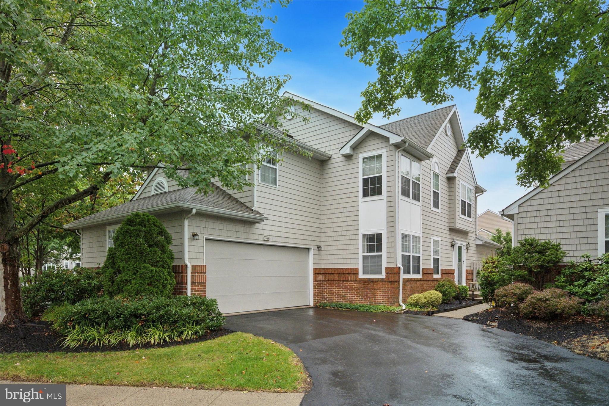 Welcome to 1988 Knight Cir, a well maintained single family home in the desirable community of Palmer Farm offers a blend of style, comfort, and practicality. This three bedroom Cabot model is neutrally decorated, has an open floor plan and a bright and airy interior. After entering the inviting foyer you'll find gleaming hardwood floors throughout most of the first floor. The spacious living room has a cathedral ceiling, abundant windows for natural light and a gas fireplace flanked by French Doors which lead to a nice sized brick patio surrounded by mature landscaping. The formal dining room is delightfully decorated with crown moldings and wainscoting seamlessly open to the chef's dream kitchen. This gourmet kitchen is equipped with a quartz center island & countertops, modern white cabinets, a large deep sink, stainless steel appliances that include built-in microwave, refrigerator, dishwasher and gas range/oven. There is a breakfast area for your quick morning bite and sliding doors open to a spacious and attractive deck. The kitchen is open to the light filled family room which has attractive built-in cabinetry and shelving. There is a convenient powder room and access to the two car garage on this main floor. Upstairs, there's a spacious master bedroom suite with plenty of closet space, one is a walk-in and an attractive master bath with soaking tub, dual granite top sinks and separate stall shower. Two additional bedrooms, conveniently located laundry and a hall full bath complete the second floor. The basement is partially finished, is separately heated and has great space for an in-home office, additional family entertaining, a man cave and could also be used as an exercise room or playroom. Additionally there is a utility room and a large area for extra storage. The Palmer Farm Community offers manicured landscaping, sidewalks for strolling, a community center with exercise room, a community pool, tennis courts and a tot lot. This home is located between Yardley and Newtown and located in the award-winning Pennsbury School District. This property offers easy access to I-95, Route 1, Trenton Train Station, Mercer Airport, and Philadelphia.