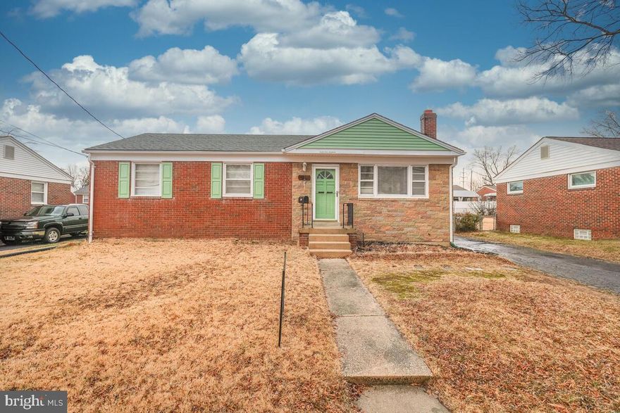 PRICE REDUCED ALMOST $15,000. Beautiful remodeled brick rambler close to AAFB, DC. Refinished hardwood floors with new stainless appliances, new cabinets and quartz tops.
Professional pictures coming.