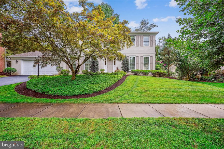 Welcome to this timeless brick colonel with exceptional curb appeal, nestled on a tranquil cul-de-sac in the highly coveted Horizon Hill neighborhood.  This rarely available model, meticulously maintained, boasts 4 spacious bedrooms, 2 full bathrooms and 2 half baths within nearly 3900 square feet of thoughtfully designed living space.  The classic colonial architecture and beautifully landscaped yard enhance the home's exterior charm.  Inside, you'll find a floor plan that seamlessly combines practical functionality with sophisticated design, making it perfect for both everyday living and entertaining.

Step into elegant formal living areas featuring rich hardwood flooring, recessed lighting, crown molding and large windows that flood the interiors with natural light.  The updated kitchen is a chef's dream, equipped with quartz countertops, stainless steel double ovens, a generous island with a gas cooktop and hood, and a wine beverage refrigerator.  Adjacent to the kitchen, the cozy breakfast area opens through French doors to a full-length flagstone patio, perfect for outdoor entertaining.  Enjoy serene views of mature gardens that backs to the Falls Road Park.  The inviting family room features gleaming hardwood floors, a warm gas fireplace and a stylish built-in TV center flanked by elegant shelving.  The main level also includes a convenient powder room and a functional laundry/mud room with easy access to the patio as well as to an oversized 2-car garage with storage space.

The upper level is a standout, featuring a spacious primary suite with a comfortable sitting area and an updated, spa-like ensuite bathroom that includes double vanities and a walk-in closet with built-in storage.  In addition you'll find three additional generously sized bedrooms,  each with ample closet space. Hardwood flooring throughout, as well, on this level which includes a large linen closet and an updated hall bathroom.

The fully finished lower level is perfect for both relaxation and entertainment.  It features an expansive open recreation area with a built-in wet bar, a large powder room and both a storage room and utility room for added convenience,  Additionally there's a spacious bonus room with endless possibilities - perfect as an office, future gym, playroom, craft workshop or even a home theater.  The choice is yours!

Ideally situated, this home offers quick access to I-270 and I-495 and is close to top-notch schools, golf courses, parks, tot lots, picturesque walking trails as well as the Park Potomac and Cabin John Malls which provide ample shopping, dining and entertainment options.