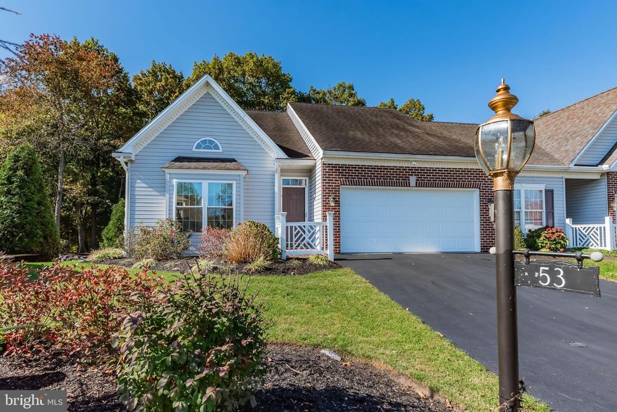 *OFFER DEADLINE - Friday (11/1/24) at 3pm* Rare opportunity in the highly desirable Townes of Floribunda! This two-owner, end-unit townhome offers two bedrooms, two full baths, and a two-car garage. The spacious living room boasts cathedral/vaulted ceilings, creating an open and inviting atmosphere. The kitchen features recently upgraded quartz countertops and a ceramic tile backsplash, with ample counter space for cooking and entertaining. The kitchen is also already plumbed in for gas, if you desired switching to a gas range. The primary bedroom includes an en suite bathroom and a large walk-in closet. Built in 2003, this home has undergone numerous updates, including windows installed on the first floor in January 2022, as well as a newly added irrigation system that covers the entire yard. For added convenience, each main level window is equipped with dedicated outlets for candle lighting, perfect for cozy evenings. The dining room opens to a composite deck that offers tranquil views of nature, providing a peaceful spot to relax. 

The full, unfinished basement offers endless possibilities, featuring carpeting, plumbing for a full bath, high ceilings, windows, and a walk-out patio. The space is already insulated and framed with new floor-to-ceiling drywall, giving you the chance to customize it to your liking. Additional highlights include a central vacuum system, a new HVAC system installed in 2018, and all-new stainless steel appliances. With so many modern upgrades and a fantastic location, this townhome is a true gem!