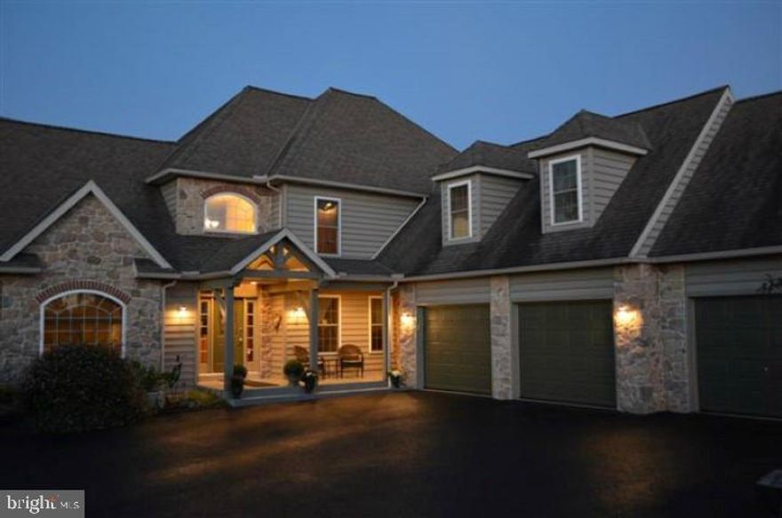 A breathtaking retreat nestled on 2.28 picturesque acres. Tucked at the end of a winding private drive, this home combines elegance & comfort w/over 4500 sf of living space. Soaring ceilings, open spaces & timber framing combine to create an ambiance that resonates from room to room. Conveniently located to Rt 72, 283, Mt Gretna & Hershey Medical Ct. List agent related to seller.