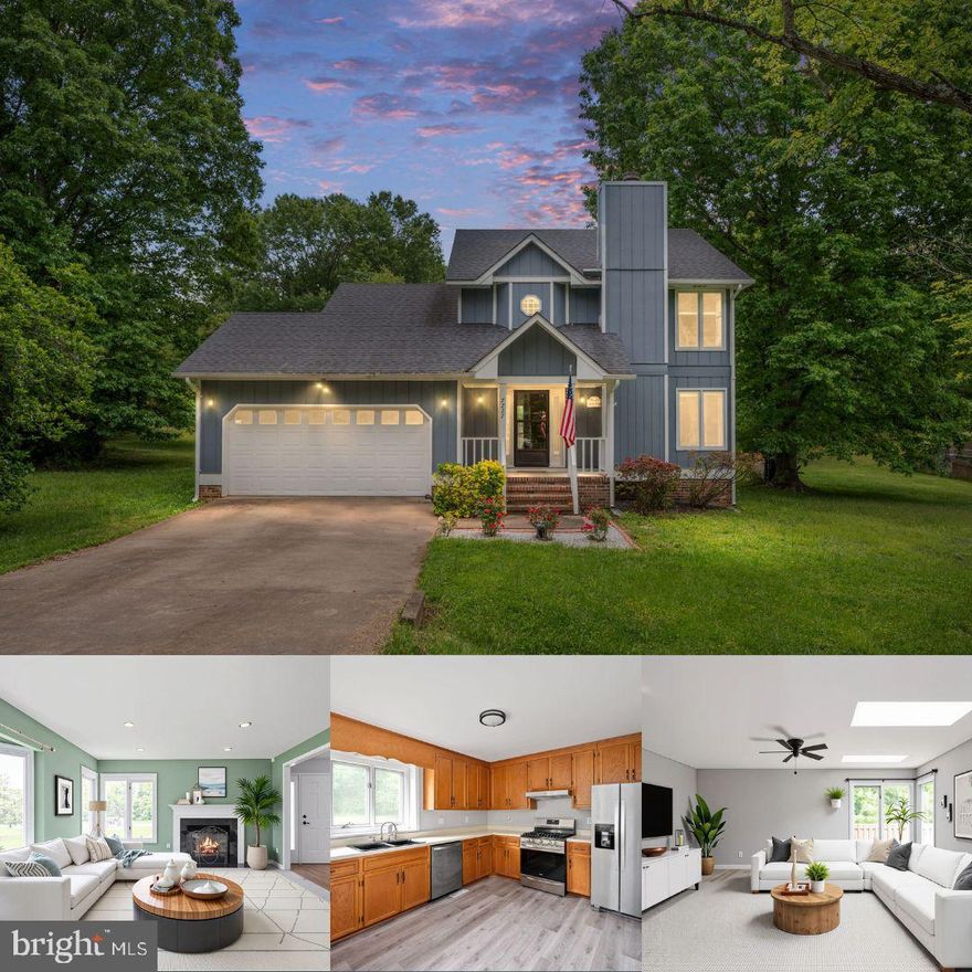 Welcome to this beautifully cared-for home nestled in a quiet, walkable neighborhood. Full of warmth and character, this home offers the perfect blend of comfort, space, and functionality—ideal for everyday living and entertaining.

The main level features a generous living room with a cozy fireplace and a bright family room just off the kitchen, offering peaceful views of the large, flat backyard. The kitchen is spacious and well-equipped with ample cabinet space to meet all your cooking and storage needs. Step out to the back deck and patio—perfect for grilling, hosting, or simply relaxing on sunny days. A convenient half bath is also located on the main level.

Upstairs, you'll find three bedrooms and two full bathrooms, including a primary suite with a walk-in closet and private bath. The two secondary bedrooms share a well-appointed hallway bathroom—perfect for family or guests.

Recent updates include a brand-new 50-gallon water heater (Nov 2024), new kitchen and living room flooring (March 2025), a freshly renovated front yard garden (2024), and a custom bay window bench (2023). Large windows throughout the home bring in abundant natural light, and the yard is filled with vibrant flowers, blossoming bushes, and colorful trees. The home also offers wonderful privacy while remaining spacious enough for family living.

The neighborhood is known for its friendly community and peaceful atmosphere, with wooded areas and historic battlefields nearby to explore. Just minutes away, you'll find Riverbend High School, Harrison Crossing shopping center, commuter lots, and the new Publix and surrounding businesses—placing all the essentials right at your fingertips.

This cozy yet spacious home is move-in ready and waiting for you—schedule your showing today!