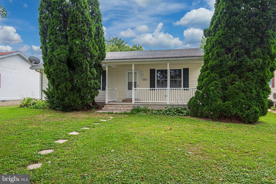 You can’t miss the attention to detail in this completely renovated three-bedroom two-bath rancher in the heart of Ridgely.  All new features in the house include paint, windows, ductless split unit with multiple zones, luxury vinyl planking, kitchen cabinets with soft close doors, granite countertops, huge kitchen island, stainless steel appliances, pendant lighting, washer, dryer, bathroom vanities with granite countertops, toilets, mirrors, sliding glass door, front door, front storm door and recessed lighting.  The front porch has new vinyl railing and a resurfaced floor.  A large 14x12 deck has been added to the back of the house.  Great for outdoor entertaining. White crushed stone driveway, mature trees, large front & back yards also compliment the exterior of the house.  A community park is just two blocks away.  Easy access to route 404.  Close proximity to town amenities, shopping & restaurants.