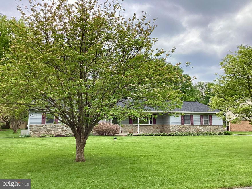 BEAUTIFUL RANCHER with Covered Front Porch & oversized 2 car side load garage! Location! Fallston Schools, Features 3 Bedrooms, 2 full baths, Living room with fireplace, hardwood floors, fresh neutral paint & new carpeting. Large eat-in-kitchen  with sliders to deck, granite counter tops, first floor great room perfect for entertaining with the family., New Roof,  The large level yard is beautiful, great deck, patio and trees! Awesome neighborhood!!