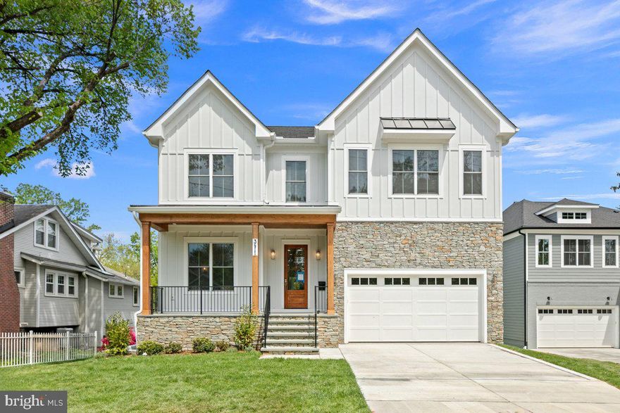 Built by local builder Enhanced Homes, 3411 17th Street N offers over 5,300 total square feet (4,700+ finished) on a rare 13,500 sq ft lot in the heart of Cherrydale, nearly double the size of most surrounding properties.

The main level is designed for everyday living and entertaining, with wide-plank hardwood floors, detailed millwork, and a clean, open layout. The kitchen anchors the space with an oversized island, custom cabinetry, quartz countertops, high-end appliances, a walk-in pantry, and a butler’s pantry connecting to the dining room. The family room opens to a screened porch overlooking the rear yard, creating a natural extension of the living space. A private office completes the main level.

Upstairs includes four bedrooms and three full baths, including a Jack-and-Jill layout. The primary suite features dual walk-in closets and a spacious bath with soaking tub, oversized shower, and double vanities. Laundry is conveniently located on the bedroom level.

The walk-out lower level provides a large rec room, an additional bedroom and full bath, and a flexible bonus space ideal for a gym, media room, or playroom.

The lot is a standout, 13,500 sq ft with usable depth and space that’s hard to find in this location. Rear yard improvements and landscaping are currently underway to further enhance the outdoor space.

Located just blocks from parks and trails, under one mile to Clarendon Metro, and approximately 2.5 miles to DC, with walk-zone access to Arlington Science Focus.

Upstairs includes four bedrooms and three full baths, including a Jack-and-Jill layout. The primary suite offers dual walk-in closets and a spa-inspired bath with soaking tub, oversized shower, and dual vanities. A generously sized laundry room adds convenience.

The walk-out lower level provides a large recreation room, an additional bedroom and full bath, and a flexible bonus room ideal for a gym, media space, or playroom.

Ideally located in the heart of Cherrydale, just moments from parks and trails, approximately 2.5 miles to Washington, DC, under one mile to the Clarendon Metro, and walk-zoned to Arlington Science Focus School. Builder Warranty included.

Certificate of Occupancy is anticipated by the end of April.