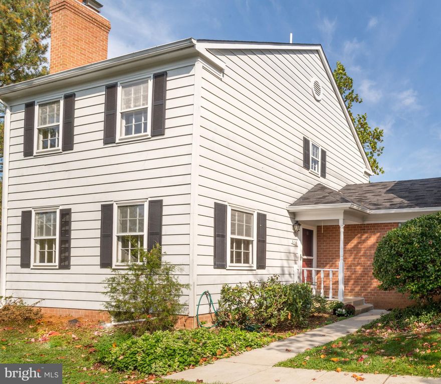 Please observe CDC approved COVID-19 requirements (mask, hand sanitizer and social distancing). Please wear booties provided.  Rarely available, private and spacious 3 bedroom, 2 full bath, 1 half bath END unit townhouse.  You will fall in LOVE with this light-filled and move-in ready townhouse that FEELS like a single family home.  It is newly painted and carpeted, with gleaming laminate floors on the main level and bedrooms, and offers an abundance of storage.  The entrance level features an entrance foyer with closet, brick fireplace in the carpeted living room, beautiful renovated kitchen with cherry cabinets, Bosch double oven and dishwasher, separate dining room with sliding glass door to the backyard, a half bath, and a flexible bonus room for television viewing/office/homeschooling space/whatever.  A wooden staircase leads to the master bedroom with ensuite bathroom and linen closet, 2 additional bedrooms that share an updated hall bathroom, and a hallway linen closet.  A carpeted staircase leads to the lower level with brick fireplace in the carpeted recreation room, a separate workshop, a laundry room with washtub, and a bonus room.  Extra large, fenced backyard with storage shed adjoins common areas and offers privacy for entertaining.  2 assigned parking spaces come with the townhouse.  Central location - about 1/2 mile to new Herndon metro station.  Convenient to major commuter routes, shopping centers, and restaurants.  Home sweet home!