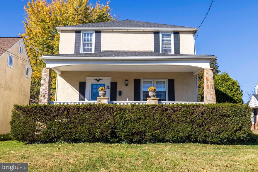 Welcome home to this charming 4-bedroom, 2 full bath detached house located in the heart of Flourtown. A sunny front porch welcomes you into a bright and colorful living room filled with natural light from numerous windows.

The spacious dining room comfortably accommodates a large table, making it perfect for entertaining. The first floor features a full bathroom and a bedroom—ideal for guests, extended family, or an au pair—as well as a dedicated home office with a beautiful window overlooking the neighboring garden.

The updated and efficient galley kitchen is conveniently located next to the laundry area and flows into a large family room with views of the stunning flagstone patio and backyard.

Upstairs, you’ll find three generously sized bedrooms with ample storage and plenty of natural light, along with an updated hall bathroom.
There are hardwood floors through out, central air and a large basement. This home is walkable to Flourtown country club, the shopping district of Flourtown and the award winning Springfield township schools.
Call and make your appointment today.