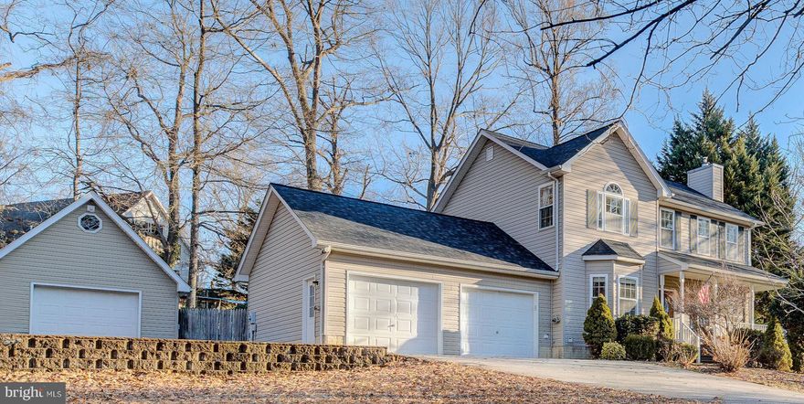 Enter the essence of easygoing living in Calvert Beach Estates! This charming 4-bedroom, 3-full bathroom colonial offers a perfect blend of comfort and convenience for your everyday lifestyle.
As you enter through the inviting front porch, you'll immediately feel at home. The main level features an inviting eat-in kitchen, making mealtime a breeze. The separate dining room provides a wonderful space for more formal gatherings, while the living room on the main level is ideal for relaxed moments with loved ones or entertaining friends.
Upstairs, discover three bedrooms and two full bathrooms, providing a private retreat for rest and relaxation. The lower level adds a touch of versatility with an additional bedroom and full bathroom, creating an ideal space for guests or a cozy home office. The extra living area on this level is perfect for movie nights or game days, and the laundry/storage room adds practicality to your daily routine.
This home boasts not one, but two garages! The 2-car attached garage ensures convenience, while the 1-car detached garage, complete with electricity and additional storage above, offers endless possibilities for hobbies or a home workshop. This residence features a recently installed architectural roof.
Step into the fenced-in backyard and find your own private oasis. A sizable deck and patio area complement the lush surroundings, providing the perfect backdrop for outdoor gatherings, barbecues, or simply unwinding after a long day.
With plenty of parking available, accommodating guests is a breeze. And with the beach just a short distance away, you can enjoy the coastal lifestyle to the fullest.
This house is not just a residence; it's a haven for casual living where every day feels like a getaway. Don't miss the opportunity to call this inviting and comfortable colonial your home!