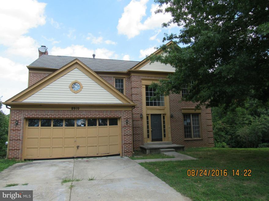 HUD HOME. SOLD AS-IS. HUD CASE #249-529548. Uninsured (UI). First 5 days Owner Occupant...see repair addendum at HUDHOMESTORE - Equal Housing Opportunity. Large Brick Faced Home with lots of potential...includes spacious floor plan and fireplace, 5 spacious bedrooms, 4 baths,three finished levels, deck and a large lot great for entertaining. Combo on 2 Car-Garage