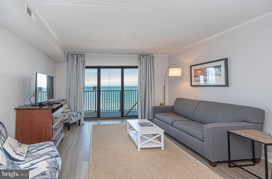This oceanfront 1-bedroom, 1.5-bath condo delivers spectacular views and year-round enjoyment with access to an indoor community pool and a private balcony overlooking the ocean. The open living area offers plenty of space to relax or entertain, while the primary suite features an en suite half bath and plenty of comfort. Perfect as a vacation home or income-producing rental, this condo’s unbeatable oceanfront location puts you steps from the beach and minutes from Ocean City’s top dining and entertainment.