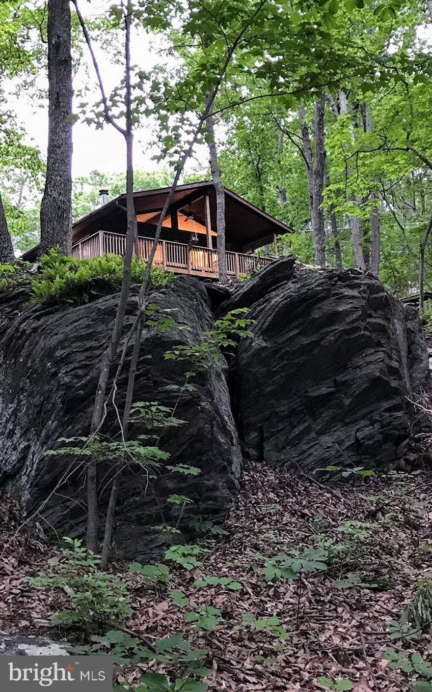 Escape to your own private mountain retreat on 10.76 acres of peaceful countryside. This charming home features a spacious wrap-around deck and stunning scenic views through oversized picture windows and sliding glass doors that bring the outdoors in. The spacious primary suite offers a walk-in closet and private bath for a relaxing retreat. A grand living room with a cozy wood stove opens to the rear deck and yard, creating the perfect space for entertaining or unwinding in nature. The property also includes four outbuildings, including a two-car garage ideal for storage, hobbies, or a workshop. Conveniently located just minutes from Route 66, Middleburg, and Great Meadows—this property offers the perfect balance of privacy and accessibility.