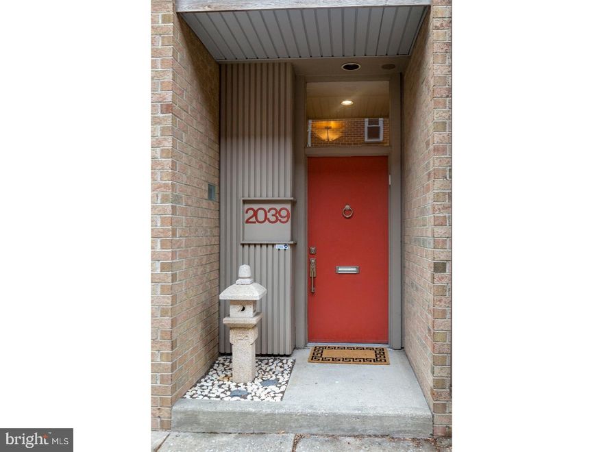 Beautifully situated on a quiet tree lined street in the Rittenhouse Square neighborhood.  This contemporary Asian /Fusion home is in pristine condition. Step into a serene entry foyer with Joanne Hudson thermal tile floors, Japanese style chandelier, with dramatic 9 " ceilings. Double coat closet with shoji doors. Indoor access to GARAGE. Stair down to large Bedroom/family room with full bath and garden view, updated full bath and large closet. Stairway up to Living Room with 12' ceilings and modern marble fireplace. Glass doors to 2 level Japanese garden with exceptional wooden carved stairway. Light filled interior with Southern exposure and views looking over neighboring gardens. Beautiful views and light from large windows throughout and 4 skylights.  Large separate Dining Room which overlooks Living Room. Custom mahogany kitchen with sitting area and new floors ( newly added). Excellent custom cabinetry, Jenn-Air double refrigerator, Maytag double oven and microwave, garbage disposal and dishwasher. Large master Bedroom with walk in  closets and en suite bathroom. Additional large bedroom with pitched ceiling and en suite lovely bath with skylight. Large linen closet and washer/dryer on third floor. Hunter Douglas blinds and shades. Ceiling fans in kitchen and upstairs bedrooms. Located in Greenfield Catchment district.