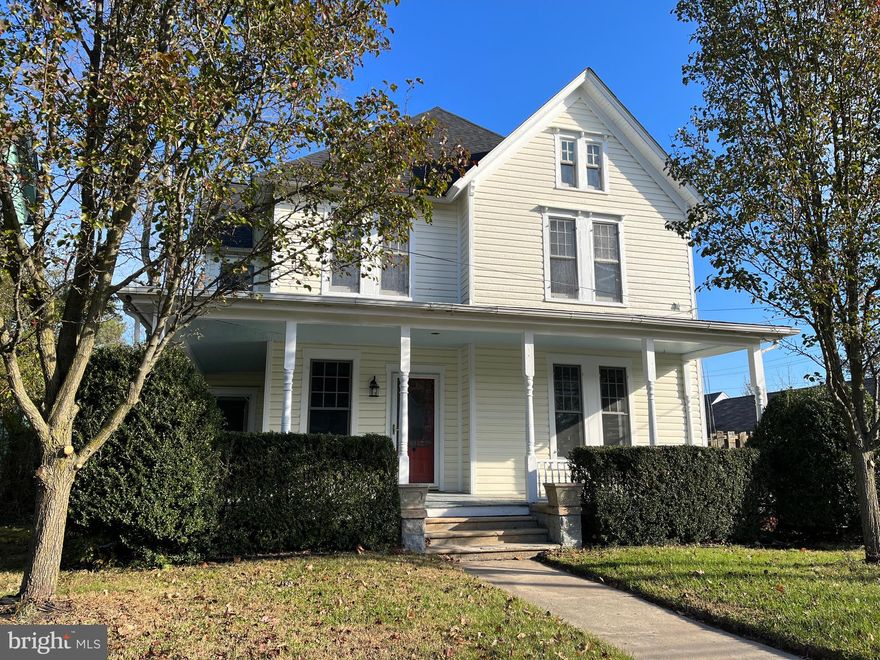 Charming 5 bedroom, 2 bath Victorian home featuring original trim, doors & banister, clawfoot bathtub, updated electric, new flooring, updated kitchen,  wood stove. Wrap-around porch,  storage shed and fenced yard. Roof less than 2 years old. This street is having a resurgence with these grand old houses being restored. New business moving into town and new elementary school just built outside of town. Close to county library, drug store and restaurants. Very close to  Choptank River and public boat ramp.  $10,000 Buyers credit with approved contract.