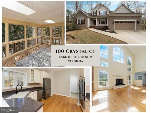 Homes For Sale - 100 Crystal Court<br/> LOCUST GROVE, VA 22508