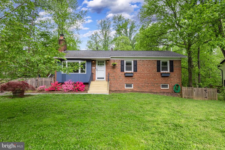 Vacation at home! Huge wrap-around deck, hot tub and beautiful fiberglass, saltwater swimming pool! Your own private oasis!  All-brick home on 1/2 acre wooded lot!  Gleaming hardwoods on main level and stairs.  Three bedrooms and 2.5 baths Open concept main level with nicely updated kitchen with granite,  deep sink, new faucet, frig and Bosch dishwasher!  Nice living room with bay window and fireplace with new stainless liner, newer windows and storm door.  Baths are updated with marble in master BR, stretched closets and new pull-down stairs to handy attic. Lower level is nicely finished with great lighting,  large rec room with a new wood stove, plenty of storage, another full bath,  generous workshop area and a walkout to large patio!  Home also includes new hot water heater, water purifier, a shed and  cedar fence.  Enjoy this wonderful Vienna location close to everything - great schools, shopping and dining.  And, have peace of mind with a 2/10 Home Warranty for your first year of ownership!  SELLERS WILL REVIEW OFFERS AFTER 4 ON SATURDAY.