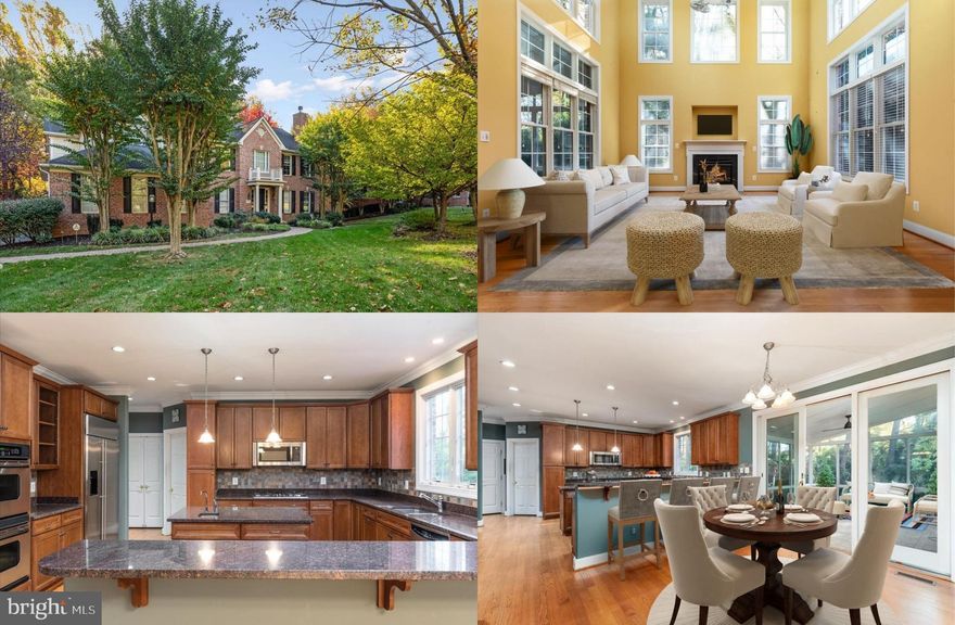 Nestled on a .37 acre lot and set back from the road with a fenced where a gate can be added and backing to lush parkland in the heart of Falls Church, this exquisite 6 bedroom, 4 full, 2 half bath, custom Colonial has it all—location, a stately 4 sided brick exterior, 3-car side loading garage, expert landscaping with an in-ground sprinkler system, brick walkways, portico entry, rich hardwood flooring, high ceilings, decorative moldings, custom built-ins, 4 fireplaces, dual staircases, gourmet kitchen, sunroom, luxurious owner’s suite, an abundance of windows, and countless designer finishes—making this home a must see! ****** Gleaming hardwood flooring in the foyer welcomes you home and continues in the formal living room highlighted crisp crown molding and an elegant fireplace with marble surround serving as the focal point. Opposite the foyer, the formal dining room echoes these design details and is accented by wainscoting and a contemporary glass-shaded chandelier lending refined style. The gourmet kitchen stirs the senses with gleaming granite countertops, an abundance of upgraded wood 42” cabinetry, designer tile backsplashes, and quality stainless steel appliances including double wall ovens, French door refrigerator, and a new gas cooktop and built-in microwave. A center island with prep sink and a tiered peninsula counter provides additional working surfaces and bar style seating. The breakfast room is the ideal spot for daily dining or step into the 4-season sunroom with descending steps to the brick walkway and overlooking majestic and serene woodlands, seamlessly blending indoor and outdoor dining and relaxation. Back inside, the sun-drenched 2-story family room beckons with walls of stacked windows with lush views and a cozy fireplace, while a wet bar makes entertaining a breeze. A library with built-in bookcases that makes a great home office, 2 convenient powder rooms, and laundry room with front loading machines complements the main level. ****** Ascend the stairs to the landing overlooking the foyer and where glass French doors open to loft with built-in bookcases that overlooks the family room below. The owner’s bedroom retreat boasts walls of windows, hardwood flooring, a deep tray ceiling with contemporary lighted ceiling fan, a sitting room with a romantic fireplace, and two large walk-in closets. Pamper yourself in the luxurious en suite bath featuring dual vanities, sumptuous soaking tub, water closet, and a frameless glass shower—all enhanced by spa-toned tile with decorative inlay. Down the hall a sunny junior suite enjoys a private bath, and 2 additional spacious bedrooms share a beautifully appointed dual entry hall bath. ****** The expansive walk-out lower level recreation room has plenty of space for games, media, exercise, and simple relaxation in front of a 4th gas fireplace. Two additional legal bedrooms and an additional full bath make an excellent guest suite and versatile space to meet the demands of your lifestyle, and a huge unfinished utility room adds plenty of storage space—thus completing the comfort and luxury of this wonderful home. ****** All this can be found in a peaceful setting with no HOA that feels miles away from the hustle and bustle yet centrally located inside the beltway in Falls Church where you can enjoy some of the finest shopping, dining, entertainment, and recreation experiences the area has to offer including Holmes Run Stream Valley Park, and the Mosaic District with trendy restaurants, retail shops, outdoor concerts, and the Angelika Film Center. For a rare combination of privacy, elegance, and functionality, in a stellar location, this residence is a perfect place to call home!