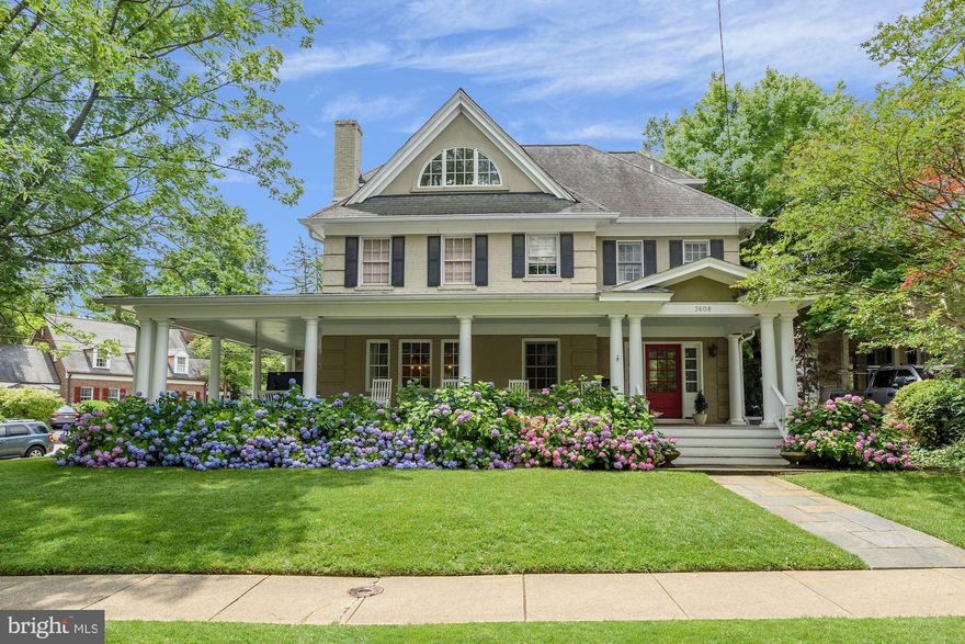 OPEN HOUSE CANCELLED.  HOUSE UNDER CONTRACT.  Welcome to 3608 Raymond Street - a grand quintessential Chevy Chase Victorian, with one of the best wrap around porches around.  Ask anyone in the neighborhood and they know and love this house!  Renovated and expanded for today's lifestyle, this home is perfection.  The bright open floor plan is incredibly spacious, bedrooms are generous and the third floor is large enough to be a "dormitory" or multiple offices!  Groceries, pharmacy items, coffee, an old fashioned ice cream parlor, shops and Le Ferme restaurant are just around the corner on the Avenue and downtown Bethesda is a quick bike ride away.  Rarely does a home this special, with so many wonderful amenities come to market.