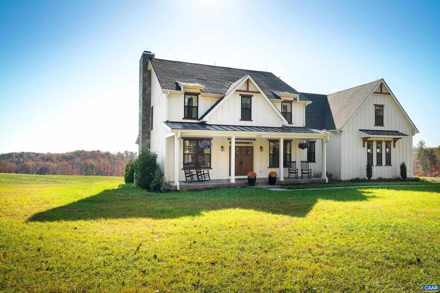 Newly built home in immaculate condition on 40 acres consisting of 3 separate tax map parcels. Less than 15 minutes from Charlottesville in the beautiful Simeon/Milton area of the County.  Large multi-bay pole barn structure.  A great small farm offering, close to Charlottesville.