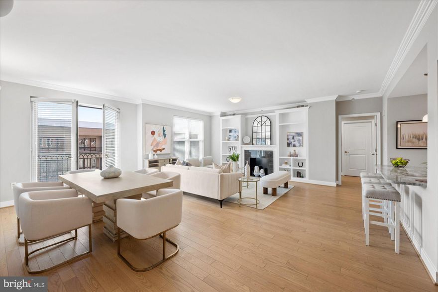 Welcome to the most incredible Unit on the market in Park Potomac. The beautiful designed home offers an exquisite blend of style and functionality, promising a sophisticated lifestyle. This incredible 2-bedroom, 2.5-bathroom abode presents a thoughtfully crafted interior. Upon entry, the welcoming foyer with powder room leads to an expansive open-plan living area. The recent kitchen renovation by Gary Simpson with white cabinetry, tiled backsplash, upgraded countertops and stainless appliances is a culinary dream. The breakfast bar provides the perfect spot for casual dining, seamlessly connecting with the open kitchen design for effortless entertaining.<br><br>

The laundry room with a full-sized washer and dryer and a guest coat closet are conveniently located on the opposite side of the unit from the primary suite.<br><br>

Every detail is considered, from the elegant built-ins ideal for a home office and second guest sleeping suite. The bedrooms are havens of tranquility, each featuring generous closets and custom storage solutions, with en-suite bathrooms. The primary bedroom suite on the opposite side of the expansive unit includes an oversized walk-in closet and a $75K custom primary bathroom designed by award winning Jendell. The views are superb, facing south with an abundance of natural light and the beautiful skyline which can be enjoyed from every room and the Juliette balcony with double glass doors. Owned since 2022, the current residents have meticulously invested over $108K including all new wide plank wood flooring, making this condo their private oasis at Park Potomac Place.<br><br>

Residents enjoy an array of world-class amenities, including a dedicated concierge, a well-equipped gym, a refreshing pool, and two private guest suites. The serene common garden and barbecue area offer spaces for relaxation and social gatherings. Enhance your leisure time in the resident's lounge and game room.<br><br>

Comfort and convenience are paramount, with central air conditioning, and heating at the owners discretion. This residence includes TWO assigned parking and the building's largest private storage room ensuring all your practical needs are met. The on-site management, 24 hour concierge, with a building engineer and an array of friendly staff and elevator access further enhance your peace of mind. <br><br>

Discover a lifestyle of elegance and modern comfort at this premium Potomac address, where every detail contributes to an exceptional living experience with top rated restaurants, grocers, coffee shops and more!