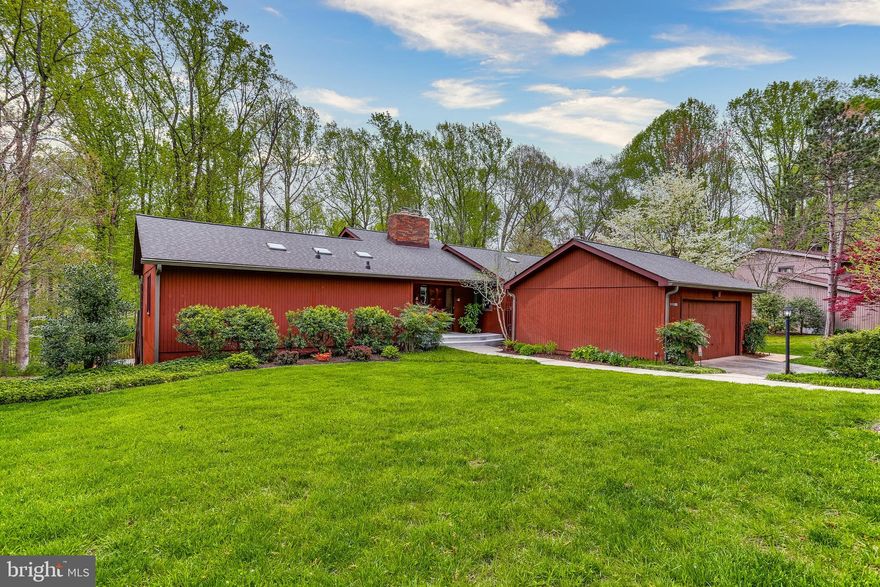 Must see contemporary rancher on prime 1/2 acre lot in sought after Hobbits Glen Golf Course community! Take the 3d virtual tour to see this truly special home: https://my.matterport.com/show/?m=D8Ah27JVvK4&brand=0 . Solid built, well maintained home w/amazing upgrades featuring: new roof w/architectural shingles (2015); new skylights (2015); new gutter and downspouts (2016); relaxing rear yard w/in ground pool renovated in 2015 by Atlantic pools, patio and new composite deck boards and rails (2019); new water heater (2018); replaced Carrier AC (2009); several replaced Andersen windows/sliders (2014); added attic insulation (2014); gleaming hardwood floors; remodeled eat-in kitchen w/replaced cabinets, upgraded stainless steel appliances including double wall oven, granite counters, tile backsplash, center island and brick fireplace; separate dining room w/crown molding; open family room w/cathedral ceilings and wood burning fireplace; bright sunroom; remodeled master bathroom w/granite vanity, double sinks, glass walk-in shower and custom tile work; 2nd remodeled bathroom w/granite vanity on the main level; expansive lower level w/huge rec room, wood burning fireplace, one full bathroom, one half bathroom, laundry room w/front loading washer/dryer, built-in sauna and storage/utility room; oversized 2-car garage; outstanding lot backing to woods and Howard County open space; zoned for Clarksville ES. Hurry to this amazing home!