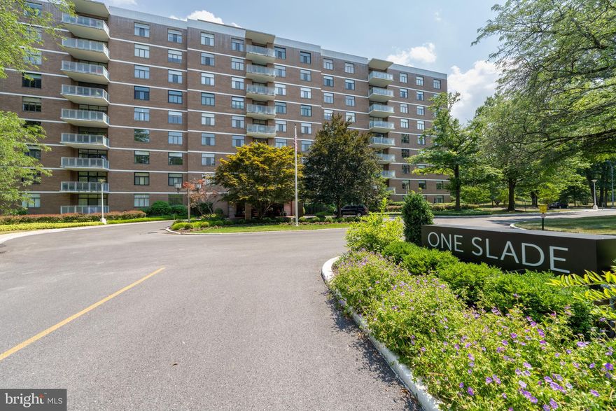 Rare opportunity to make your home in the prestigious, highly sought-after One Slade Condominium community! This full-service, luxury building provides 24/7 security, front desk reception,  and concierge-level service at every turn.  A truly elegant, dual-entry residence offering 3,750 sq ft of bright, open living space featuring 2 large bedrooms, 2.5 bathrooms, a large den, bright eat-in kitchen and a formal dining room. One additional small room could be used as an office or additional storage space. This home is well appointed with custom built-ins, a private balcony, elegant lighting fixtures, high ceilings, wood-like flooring, and abundant storage. Priced aggressively - ready to sell. Included also are two parking spaces - one in the garage and one reserved outdoor space!