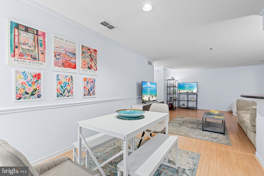 Spacious and beautifully updated condo in the heart of Tysons! This is one of the largest 1-bedroom models in the community, offering over 800 square feet of open living space. Features include granite countertops, stainless steel appliances, ceramic tile flooring in the kitchen and foyer, wood floors throughout the living and bedroom areas, and an in-unit washer and dryer. Enjoy your own private balcony, along with a walk-in closet and convenient assigned garage parking. The community offers exceptional amenities, including a clubhouse, fitness center, business center, party room, sauna, and seasonal outdoor pool. Water and trash are included in the rent. Ideally located with easy access to I-495, the Dulles Toll Road, Route 7, and multiple Metro stations, plus just minutes to world-class shopping, dining, and entertainment options in Tysons Corner.