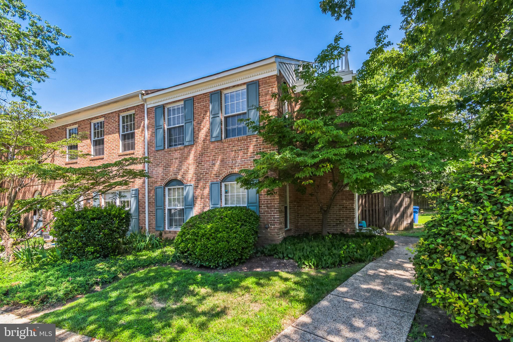 Fantastic end unit townhouse in a quiet downtown La Plata subdivision. Townhouse has been updated over the years to include modern stainless steel appliances with full size clothes washer and dryer, granite countertops, ceramic tile floors in kitchen, with LVP floors on main level family room. The backyard is fenced in with concrete patio and grassy yard area. Upper level features 2 large bedrooms with plenty of closet space and a private entrance to the bathroom from 1 bedroom. Bathroom is unique with 2 separate areas. One area is the vanity/sink and second area is toilet and shower.