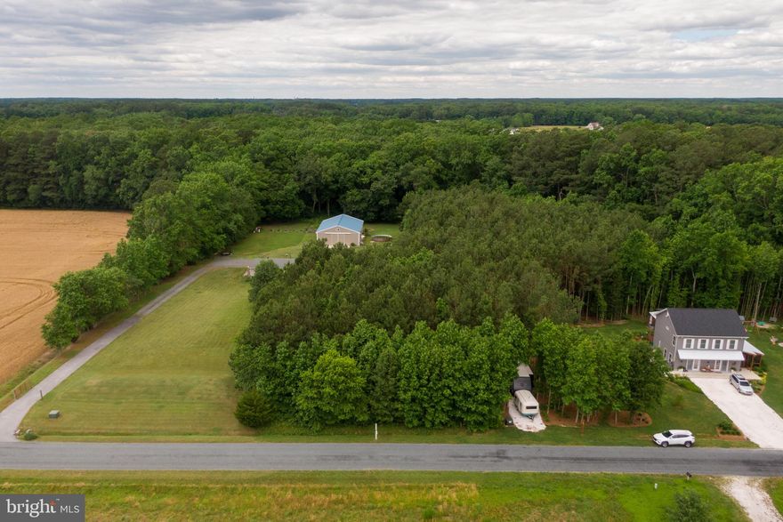 Great location to build your dream home! Located a short distance to MD & DE Beaches and close to the public boat ramp on Shell Mill Rd. You will love the privacy of this 1.95acre lot along with no HOA restrictions.