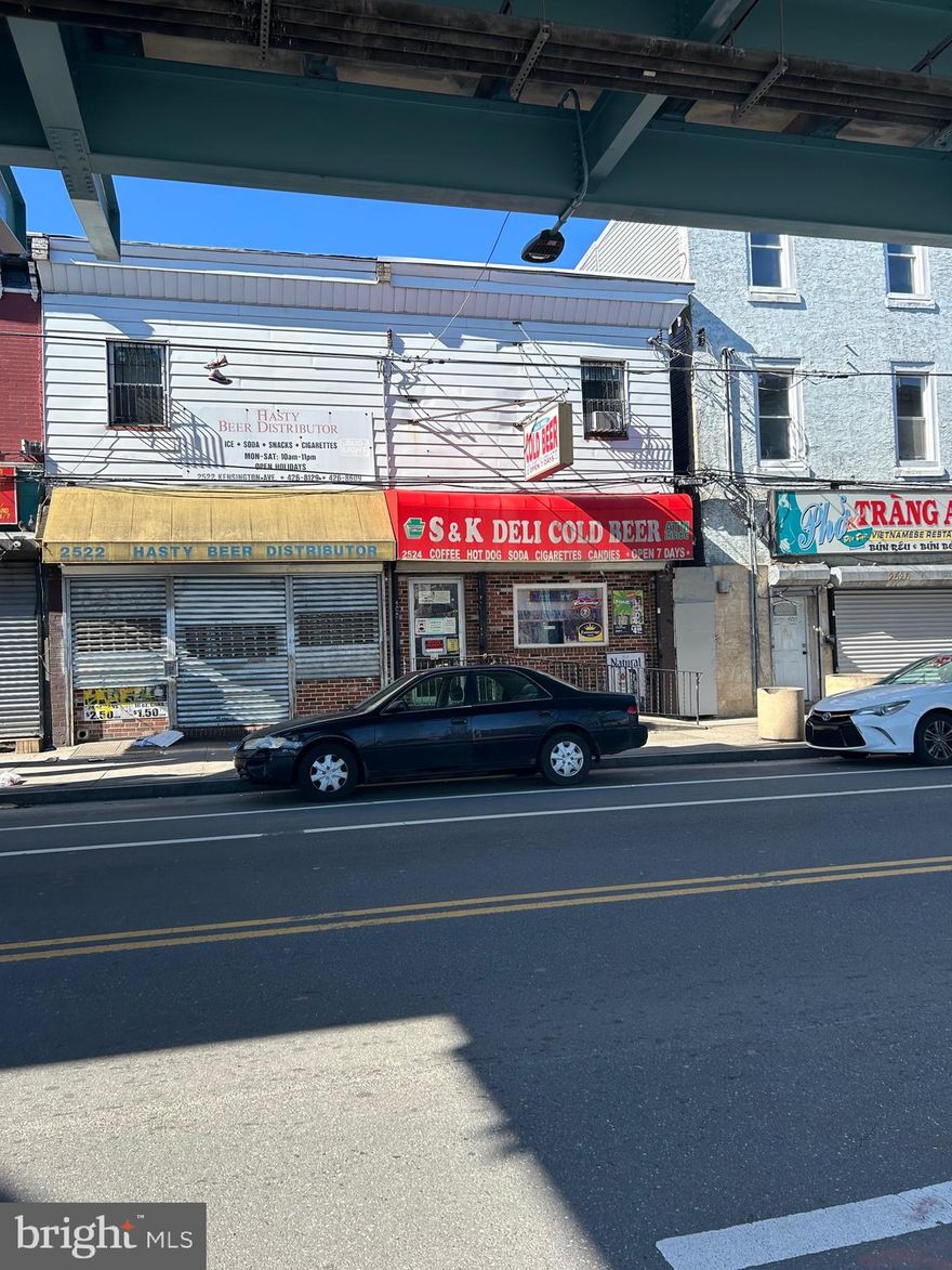 Mixed Use Property, 1st Floor is completely renovated commercial space and it used to be a beer distributor. 2nd Floor is beautiful 3 bedrooms with 1bath apartment unit. This sale is together with building   + "D" Liquor License.