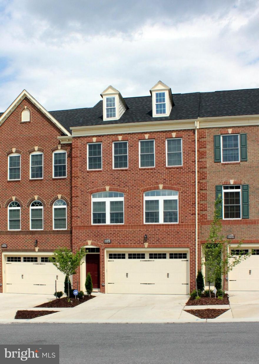 Great opportunity to lease this gorgeous, practically new, NVR model townhome in great sought after Fairwood community!  Spacious, 2 car garage townhome boasts over 3,000 sq ft of living space including fin bsmt; gourmet kitchen, granite counters, stainless appliances, gleaming hardwoods, master bath w/soaking tub and sep shower, tray ceiling, deck, huge walk in closets and more in great location.