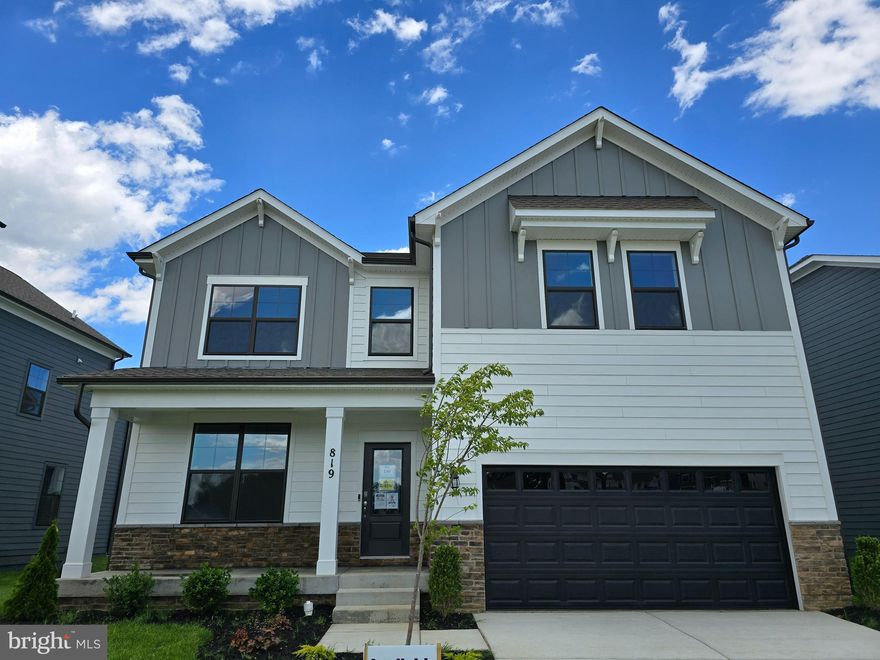 Northwest Facing Summit! Extended delivery, May 2025! Over 3,900 finished sq feet, 6 bedroom, 5 full bathrooms! June 2024  delivery!
 
Our to be built summit is estimated to start construction in December 2024 with a projected settlement date of Spring 2025, thus, allowing buyers to secure a home in the Renn Quarter for Todays pricing for tomorrows delivery. This rare opportunity does come around very often! 

The Summit features a ton of our buyer’s favorite options, including the extremely desirable bonus living room on the second floor. Perfect for a kid’s playroom, family lounge, or movie nights, this sought-after option is a showstopper. In addition to the upstairs loft, the owner’s suite doubles as an adult oasis, a perfect place to relax. Situated in the front of the home, the views from the Owners’ Suite are of open, protected land, and Carroll creek. The on-suite bathrooms features an oversized shower with separate soaking tub and large walk-in closet. Two more spacious bedrooms round out the second level, both showcasing walk-in closets. The third spare bedroom doubles as a princess suite, complete with walk in-closet and private on-suite.
 
Downstairs, an open and inviting kitchen and family room screams entertainment. The gourmet kitchen is accentuated stainless steel appliances, a built-in wall oven and microwave, hood vent, quartz countertops, and a trendy herringbone, mosaic glass backsplash. A separate formal dining room which can double as an office and main level guest bedroom and full bath complete the main floor.

A short trip to the basement opens to a beautifully finished rec room, large enough for all your entertainment needs. Around the corner, a larger basement bedroom and full bathroom complete your lower level. 

This oversized corner home-site is sat at the end of the road, facing a large open space, and is a short walk from the future amenities, estimated to be completed by June 2024.  

Contact us today to schedule a showing and to ask about the details of this home.   
 
Newly Constructed Summit single family home plan in one of Frederick's newest and most exciting communities, Renn Quarter is an amenity packed community conveniently located within walking distance from charming downtown Frederick. The Summit plan includes 6 bedrooms, 5 full bathrooms, smartly designed open floorplan with a finished basement and large loft, smart home system and gourmet kitchen. Ask about our amazing incentives!