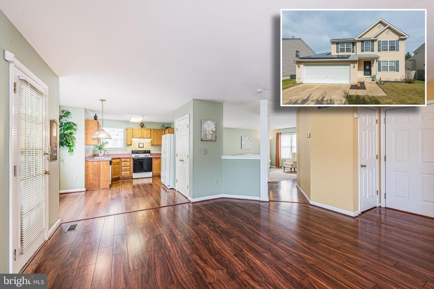 PICTURESQUE MOVE IN READY COLONIAL WITH OVER 2,000 SQ. FT. OF LIVING SPACE!  Features include a spacious living room with a dining area, a kitchen with a breakfast area that opens to the inviting family room with a fireplace, a main level half bath, a generously sized Primary bedroom suite with a walk-in closet and full bath with double sinks, a soaking tub, and walk-in shower, convenient bedroom level laundry, 3 additional bedrooms with a hall bath, a full basement that's perfect for storage or finish to add more living space, a magnificent screened in porch with vaulted ceilings, a ceiling fan, & built in seating which overlooks the park like fully fenced back yard, a 2 car garage with additional driveway parking, and solar panels - no high BGE bills here!  Great location - close to schools, parks, and convenient to 97 & Rt 100!