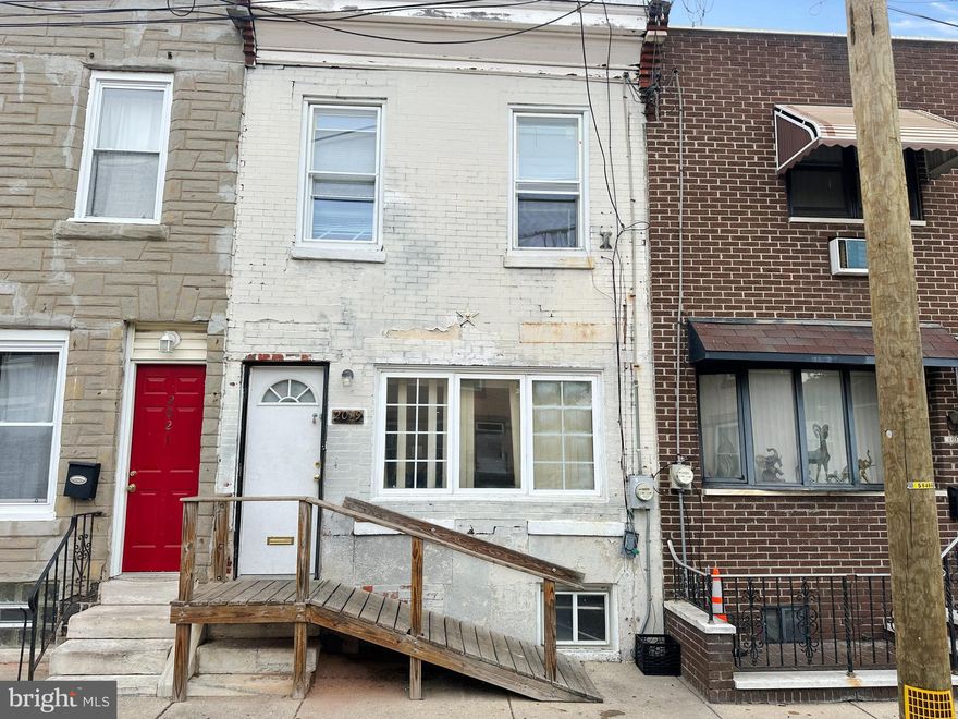 BACK ON THE MARKET! SELLER READY TO CLOSE!! 
What an amazing opportunity presenting itself. 
Straight through row home with nice sized rooms, main level powder room. Exposed brick party wall adds so much character to this home. Kitchen exits to rear yard. Second floor has 3 bedrooms and full bath. 
Full unfinished basement with lots of space for storage, laundry and mechanics.  
Conveniently located to everything. This house is ready for its next owner.