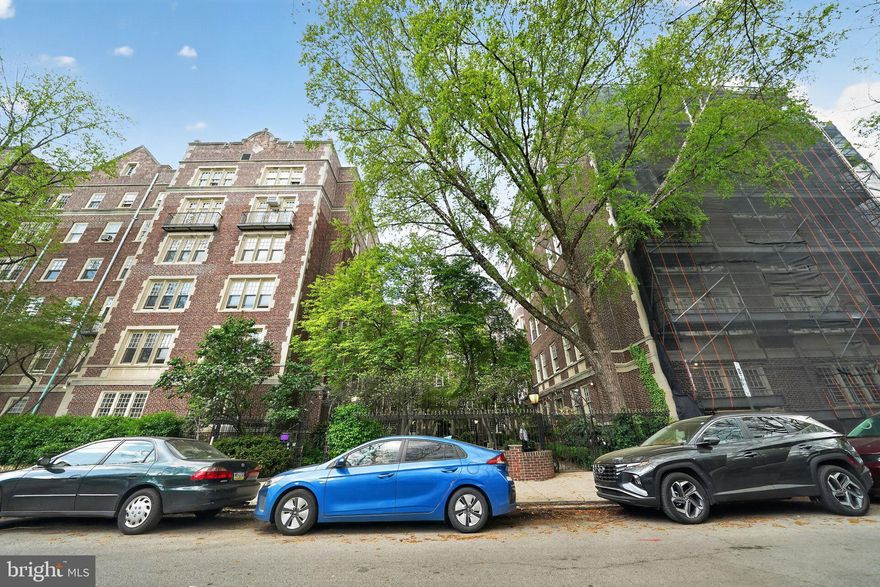 OPEN   Thursday, 4/23/2026, 5:30 P.M.- 7:00 P.M.   HOUSE Estate owned 3 plus bedroom with 2.5 baths. Arrive at the gated courtyard complete with fountain, Koi pond, gardens and seating. A lobby entrance has: elevator, tile floors and lounge area. Enter the 2nd floor flat. The foyer connects to: living room with ornamental mantle, shelves and French doors, breakfast room with bay window overlooking entry garden, and the kitchen featuring an original floor-to-ceiling butler's pantry and a rear breezeway.  Four private rooms can be used for bedrooms. The master bedroom suite pleases with a private bath and walk-in closet. A 2nd full bath has hallway access and stained glass windows. The additional half bath has the added convenience of stackable laundry. Newly refinished floors gleam in this freshly painted condo. Convenient to: "42" bus, "64" bus, Market Frankford El and "34" trolley.