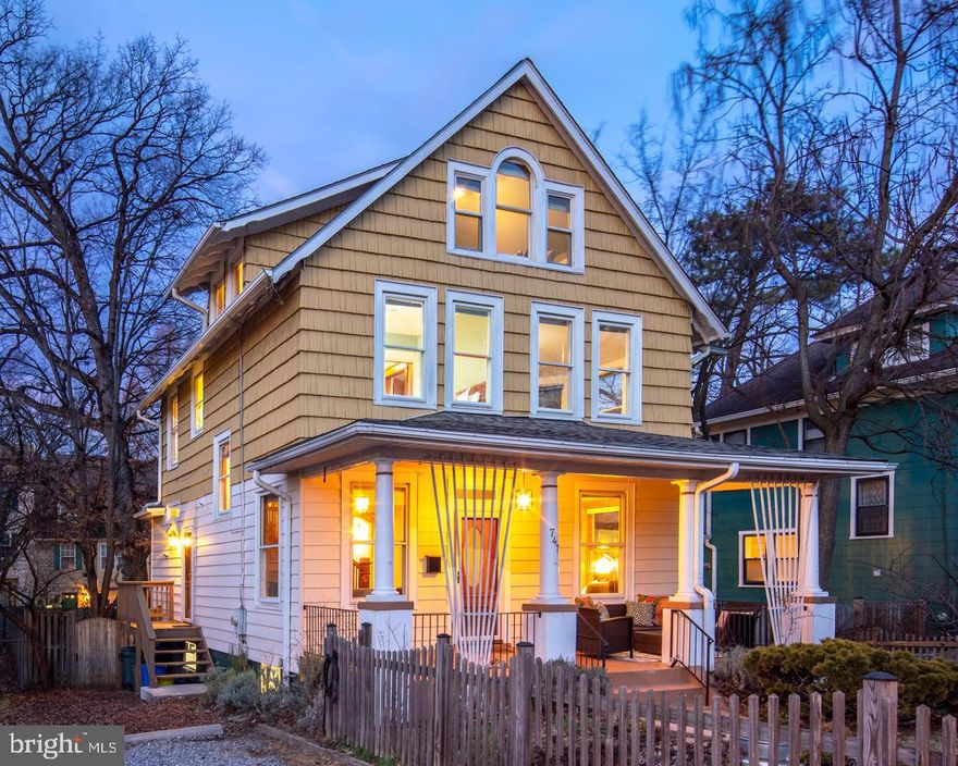 This elegant 1918 Victorian sits on a lovely lot - and is steps from recreation, parks, nature, shopping, and entertainment. Celebrating amazing architectural details, enormous windows, natural wood molding and floors, and a covered front porch, the expansive main-level floor plan is both circular and grand. From the parlor-like foyer, through the formal living room with wood-burning fireplace, into the spacious dining room, to the large eat-in kitchen, this lovely home checks all your boxes. The winding staircase to the first upper level leads to three bedrooms, a hall bath, and a walk-through room with stairs to the second upper-level retreat.    Uppermost, find a fourth bedroom, and full bath, and great additional hangout or glam storage space. Out back is a lovely deck with views of the treed, fenced yard.  In the front yard, find raised garden beds, a driveway, and an electric car charging station. What You’ll Love About This Home:  Amazing location, 3 and 8-year-old zoned HVAC, 3-year-old roof, 3-year-old tankless water heater, unfinished basement and charm, charm, charm. You'll also love its close proximity to numerous amenities, parks and recreation, public transportation, shopping and dining, and cultural and entertainment opportunities!  Schedule your showing early, this grand charmer won't last!