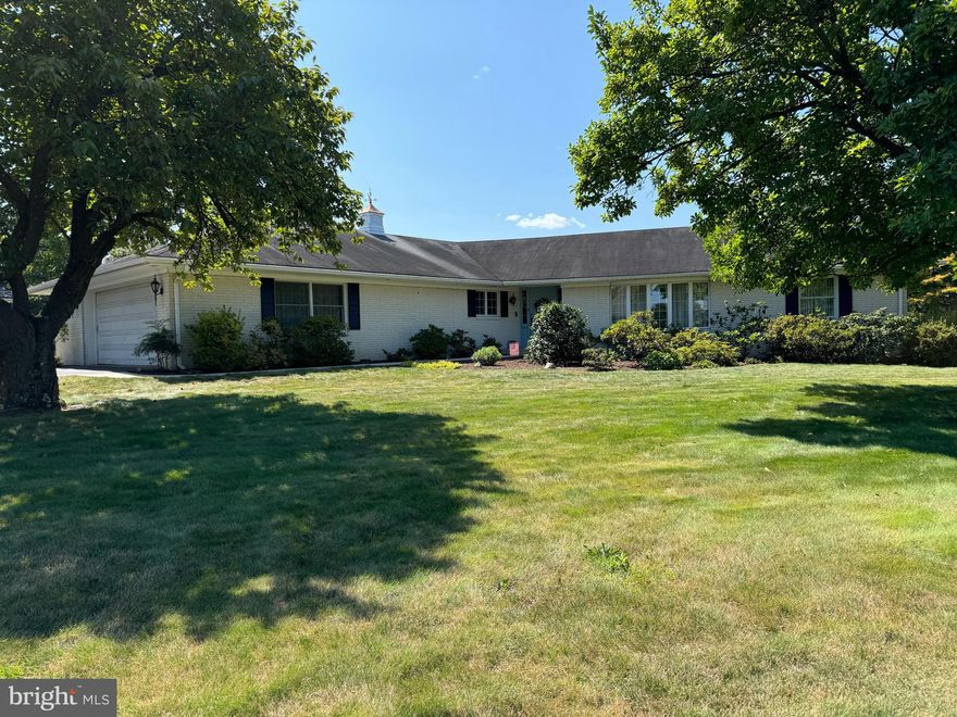 Back on the market at no fault of the seller! VERY CLEAN AND WELL MAINTAINED BRICK RANCHER IN WILLIAMSPORT, MD! This one-owner home has been lovingly cared for. Custom built by the current owners, it is a large home with spacious rooms. The home features a large custom kitchen, family room, dining room, living room, foyer, 3 bedrooms, 2.5 bathrooms; as a well as a basement with a family room and bonus room, storage room, and work room; as well as an upstairs 2-car oversized garage. Situated on a corner lot it is convenient to I-81, I-70, and Rt 11. The lot is beautiful with trees and flowers abounding as well as a patio off the rear of the home perfect for get togethers and events. Come and make this home your own! Beautiful landscaping!