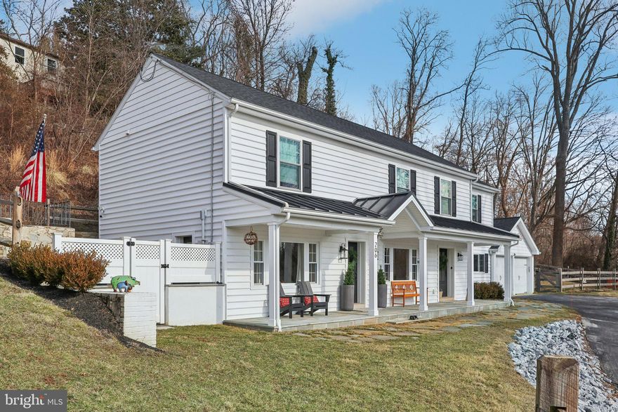 Welcome to 206 Upper Gulph Road – a 3 bedroom, 2.5 bathroom renovated masterpiece! From the sleek slate walkway that leads to the front porch, step inside and be welcomed by the warm, hickory hardwood floors that flow seamlessly throughout the home. The chef's kitchen is a true showstopper, featuring Century cabinetry and equipped with top-of-the-line Bertazzoni Spa appliances, including a 5-burner gas range. White quartz countertops, double pantries, and a center island make this the perfect space for entertaining. The dining area comfortably accommodates up to 10 guests, with a custom-built bench that blends style and function. The living room is centered around a remote-controlled gas fireplace with a slate hearth and built-in bookshelves. From here, step out onto a private, gated stone patio nestled in one of two side yards. The first floor also includes a powder room and a versatile mechanical storage room, offering the flexibility to create a home gym or storage for workout gear. Thoughtfully placed, there’s also a wall receptacle for a TV to enjoy live-streamed workouts. Upstairs, the primary suite offers two walk-in closets and a spa-inspired bath complete with a rainfall shower, double vanity, and a make-up vanity area. Two other spacious bedrooms share the tiled hall bathroom and a convenient laundry room completes this level. From the second-floor, step outside to a fully enclosed backyard- beautifully crafted post and rail fence with three gates. This graded and fenced area provides the potential for a built-in pool while the koi pond offers tranquility and relaxation during the warmer months. This home also features a circular driveway with ample off-street parking, plus a two-car garage that can be accessed from either side of the drive. With picturesque views of the Villanova hills from the front, this home is just minutes from Villanova University, major roads, shopping, public transportation, and Downtown Philadelphia. The community is rich in history and offers beautiful parks, top schools and universities, all while benefiting from the low taxes of Upper Merion Township. Don’t miss the opportunity to own this low maintenance, fully renovated, open concept home—it truly is special. Schedule your private tour today!