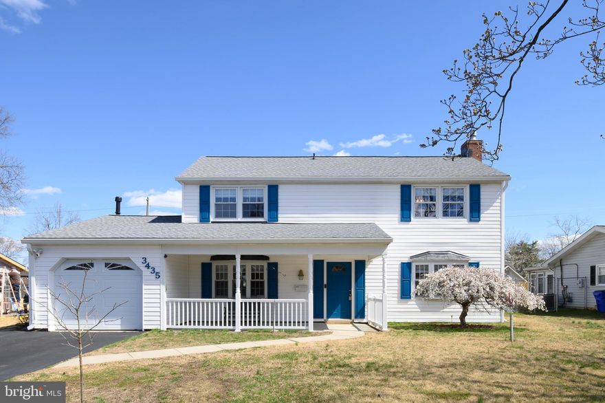 Step into this inviting, light-filled home featuring fresh paint that enhances its natural brightness. Welcome visitors onto the delightful front porch, graced by a stunning weeping cherry tree known for its vibrant seasonal blooms. The backyard presents an impressive escape with a sparkling pool, sophisticated stone patio, serene goldfish pond, and a practical storage shed. The beautifully updated kitchen provides ample cabinet and countertop space, highlighted by brand-new, gleaming white quartz countertops and a picturesque view overlooking the pool and lush backyard. The comfortable living room includes a gas fireplace perfect for cozy evenings. The main floor also offers an office space, a convenient laundry area, and a half bath. On the second level, three spacious bedrooms await, each with generous closet space, along with a thoughtfully designed hallway full bathroom featuring a walk-in shower and built-in shower seat. The primary bedroom boasts an ensuite bath, complete with a luxurious jetted tub and separate walk-in shower. Enjoy the convenience and charm of this home's location near the lovely parks and amenities in Bowie, MD.