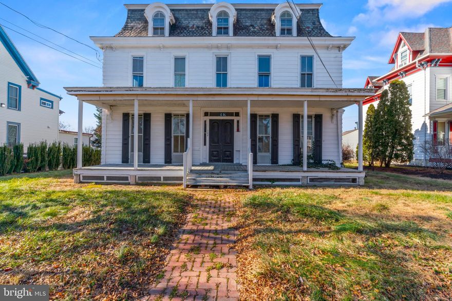 One of a Kind Rare Victorian located in the heart of Middletown that needs TOTAL RENOVATION. This expansive property offers over 3,700 square feet of living space and sits on a generous 0.29 acre lot, combining historic charm with endless potential. Featuring Five (5) Bedrooms and Three (3) Full Baths, this home is filled with character throughout, including hardwood floors, Two Fireplaces, and classic architectural details that make this property truly stand out. 

Currently set up as a mixed use property that can be used as a residential and an office. Situated on a busy main road, the location offers outstanding visibility and steady traffic flow—ideal for a home-based business or anyone seeking maximum exposure and convenience. Just minutes from shopping, dining, and local amenities, this property blends charm, space, and opportunity in one prime location.

This home can easily be converted back into a large single-family residence—creating a stunning showpiece with room to grow. Come in, renovate, and make it your own! Whether you’re looking to restore its original grandeur or design a modern masterpiece, the possibilities here are endless.
