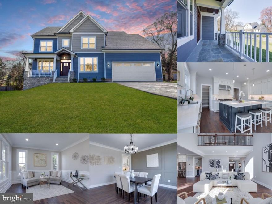 A must see New Build Luxury Home by Palladium Homes  Featuring 6 Rooms and 5 full baths! An amazing gourmet kitchen with Thor appliances.. Beautiful quartz countertops with island sink and main apron sink make food prep a breeze. A butlers pantry with a built in wine cooler adds additional counter space for drink and cocktails. Enjoy breakfast in the natural light from the morning room or relax near the gas fireplace in the 2 story great room. Main level offers a room with full bathroom, perfect for guests, parents, or au pair. Beautiful hardwood floors, a separate dining room , office, powder room and mudroom with builtin storage completes the main level. Take the stairs to the upper level as you pass the beautiful chandelier, pause and look out from the mezzanine down to the great room or continue on to the Spacious Primary Suite featuring shadowboxing accents, Coffered ceiling, sitting area and a wall of windows. Huge Primary Bathroom with dual sink vanity, roomy shower, and free standing tub. Capacious walk-in closets conceals a private "hidden" room perfect for an office, work-out, or hobby space. Upper level touts 3 additional rooms, 3 full bathrooms, and a convenient laundry room. You'll find a theater room prewired for 11 speakers in the lower level, 2 more bedrooms, 1 full bath, and walk-out access. This Amazing Luxury home also features High speed internet wired rooms, 2 zone heating and cooling Carrier HVAC systems. Main level and lower level one zone, upper level 2nd zone. Gas heating, Fiberglass front door, PVC outside trim, 25 yr shingles, LT Smart Siding, Covered Porch, Stone Walkway, Storm drain system, and more.