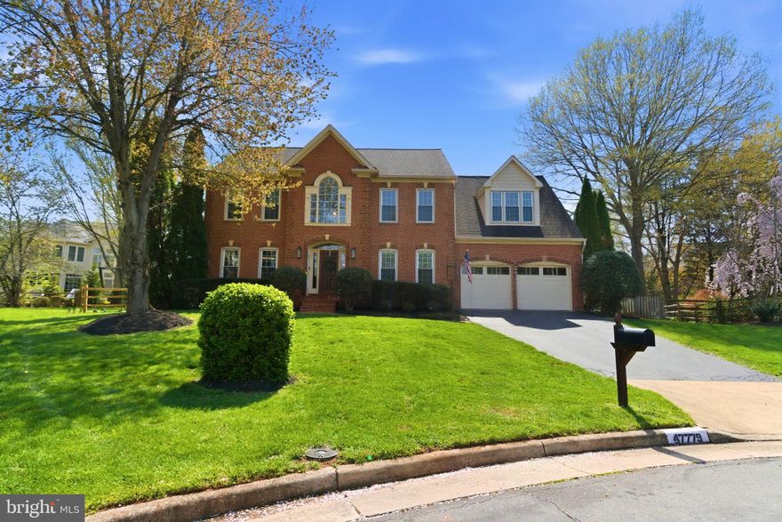 Welcome to 4779 Tooley Court—an exceptional colonial nestled on a quiet cul-de-sac in the highly sought-after Lowes Island/Cascade community. This stunning Sherman model offers over 4,500 square feet of beautifully finished living space, perfectly blending timeless elegance with modern comfort.
Set on a spacious 0.28 acres private lot, this immaculate four-bedroom, four-and-a-half-bath residence is designed for both everyday living and unforgettable entertaining. Step inside to discover rich red oak hardwood floors throughout the main level and a breathtaking two-story foyer featuring elegant iron balusters. The main level features a private office with custom built-ins, perfect for working from home as well as a versatile flex space with custom cabinetry and a quartzite island, ideal for entertaining, homework, crafting, or easily converting back to a formal living room. The elegant dining room showcases classic crown molding and chair rail detailing, creating a warm and inviting setting for gatherings. The expansive family room is a true showstopper, highlighted by dramatic Palladian windows that flood the space with natural light and a striking floor-to-ceiling stone wood-burning fireplace that anchors the room with style and sophistication. At the heart of the home, the renovated gourmet kitchen impresses with quartz countertops, a stylish backsplash, high-end stainless steel appliances, custom Timberlake cabinetry, and an oversized island perfect for all your fun gathering. Step outside to a charming covered porch with ceiling fan and lighting, leading to a beautifully designed stone patio with newly built-in grill, perfect for summer entertaining or peaceful mornings outdoors. Upstairs, you’ll find four generously sized bedrooms and three beautifully renovated bathrooms. The luxurious owner’s suite is a true retreat, featuring a vaulted ceiling, private sitting area, and a custom walk-in closet. The spa-inspired ensuite bath includes a soaking tub, frameless glass shower, and dual quartz vanity. The fully finished walkout lower level adds over 1,300 square feet of additional living space, complete with a large recreation room, brand-new gas fireplace,  game space, and a full bath. A spacious bonus room with a stylish barn door offers the perfect space for guests, an in-law suite, or a private retreat. From there, step outside to your own backyard oasis, surrounded by mature trees and open green space—ideal for relaxing, playing, or entertaining in complete privacy. Major updates include HVAC (2017/2022), water heater (2020), garage doors (2019), roof, gutters & windows (2014), interior doors & trim (2018), kitchen and bath renovations (2015–2022), Trex deck & patio (2018), and basement renovation (2017/2025.
Ideally located just minutes from shopping, dining, and major commuter routes with nearby golf and country club amenities, Algonkian park with endless trails, water access to boats and fishing and much more! Only 15 minutes to Dulles Airport. This is more than a home—it’s a lifestyle. Pride of ownership shines throughout. Don’t miss this exceptional opportunity to own it today! See you at the open house Sunday 4/12 if it will last the weekend.
