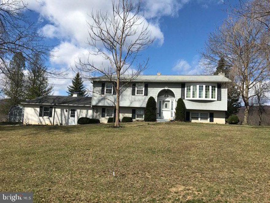 Airplane lovers....3 bedroom, 2 full bath bi-level at 844 Airport Drive, Mifflintown.  Finished Family room in basement w/ Brick woodburning fireplace.  Blacktop drive, storage shed, Central air, central vac, whole house fan,  2 car attached garage plus 18x24 storage room in basement that was the original garage.  Situated right at the Arch Rock Exit for easy access to 322.