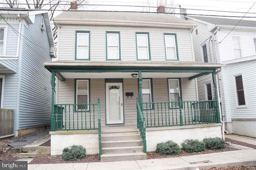 Excellent starter home with 3 bedrooms, 1.5 baths, a large detached concrete block garage with cement floor.  Excellent storage in basement and attic.  You will LOVE the detached garage!  Priced to sell!