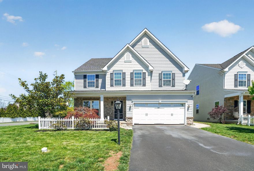 Welcome to this exceptional former model home, with over 4000 Sq Ft of finished living space, thoughtfully designed with upscale finishes, generous living spaces, and a desirable open‑concept floor plan. Ideally located in New Hanover Township within the Boyertown Area School District, this move‑in‑ready property offers a perfect balance of comfort, functionality, and modern style.  Upon entry, you’re greeted with beautiful hardwood floors throughout the first floor and a well‑designed layout where the living room flows seamlessly into the dining room. Continue down the hallway to the heart of the home—an expansive open kitchen featuring granite countertops, oversized deep cabinetry, a tasteful backsplash, gas cooking, a walk‑in pantry, and a large center island with bar seating, ideal for entertaining and everyday living.  The kitchen opens to a bright sun-room filled with natural light and flows effortlessly into the spacious great room with a gas fireplace, creating a welcoming gathering space. Tucked away from the main living areas is a private office or study, perfect for today’s flexible lifestyle. A conveniently located half bath completes the first level.  Upstairs, you’ll find four spacious bedrooms, including an expansive primary suite with a tray ceiling, dual walk‑in closets, and a relaxing en‑suite bath. Three additional bedrooms with their own hall bathroom to share, are centered around a versatile second‑floor loft, offering flexible space for entertainment, media, or relaxation. A second‑floor laundry room adds everyday convenience. The finished basement extends the living space and is ideal for entertaining, featuring a wet bar with granite countertops, wine rack, and wine refrigerator, with plenty of space for the pool table and additional entertaining space. There is also a large storage room currently used as a workout area, a flex room, and a full bathroom, providing endless possibilities.  To cap it all off, step outside through sliding doors off the kitchen to a composite deck overlooking a beautifully designed backyard. The in‑ground saltwater pool, professionally installed by Blue Haven in 2019, is fully fenced and creates an outstanding outdoor living and entertaining experience.  This impressive home offers exceptional indoor and outdoor living, quality upgrades, and a highly desirable location. Schedule your private showing today to experience everything this remarkable property has to offer.