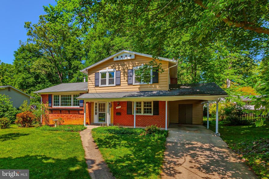 Open House Saturday May 18th (1-3pm) and  Sunday May 19th (1-3pm) -  Welcome to one of Rockville's most sought communities of Rock Creek Manor! This stunning, DeMaio built, Dalewood model home offers a popular floor plan and several impressive updates! The signature curved wall foyer leads to a main level office/bedroom, a half bathroom, and relaxing family room with fireplace! A sun filled living room features gleaming hardwood floors and a large picture window! An updated,  open concept, gourmet kitchen includes updated stainless steel appliances and plenty of counter and cabinet space! A spacious upper level holds two sizable guest rooms, a hall bathroom, and a large primary suite with en suite bathroom and ample closet space! Also enjoy a basement with plenty of storage space and  walk-up exit to the backyard! An oversized carport is perfect for parking or additional storage needs! Summer evenings can be spent in a private backyard, gardening or entertaining on a large patio!  Enjoy close proximity to Rock Creek Valley Elementary School, a variety of restaurants in Rock Creek Shopping Center, and the trails of Rock Creek Park!